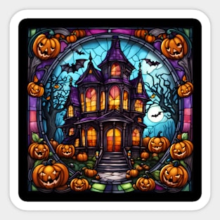 Halloween Haunted House Sticker